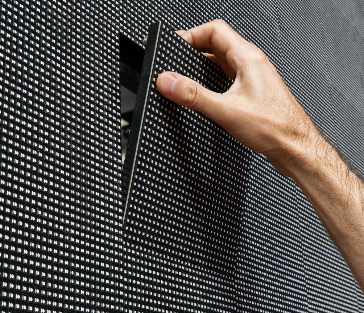 Installing a modular LED display