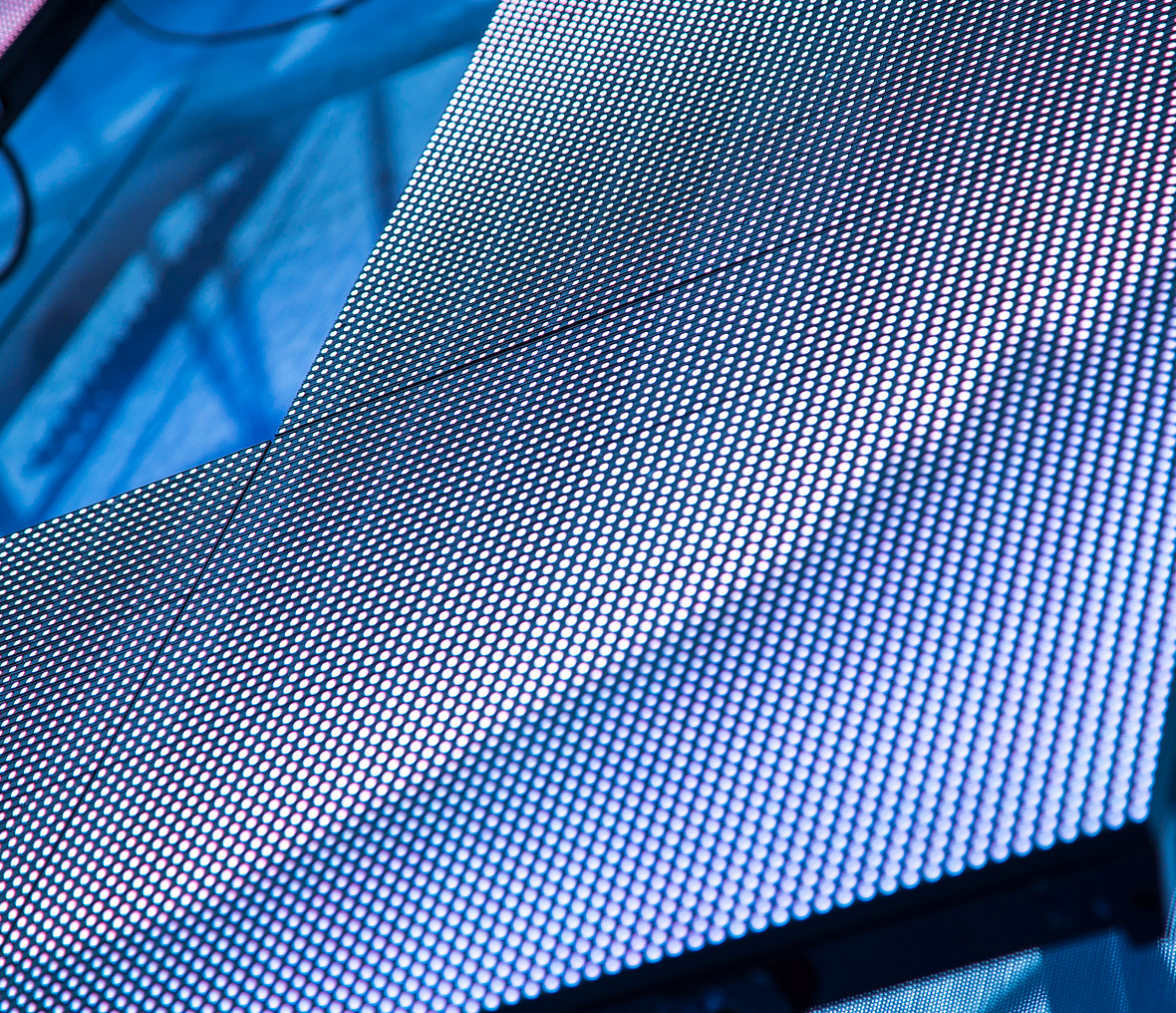 Abstract pattern of LED lights